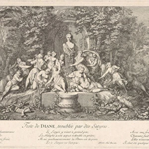 The festival of Diana, interrupted by satyrs (Feste de Diane