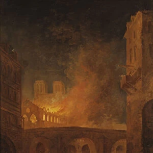 The Fire of Hotel-Dieu in Paris, 1772