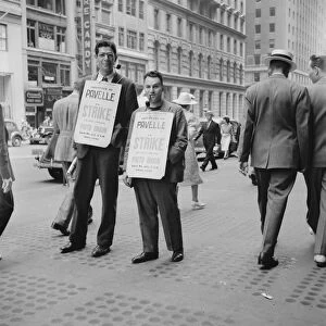 Firms being picketed, 42nd Street, New York City, 1939. Creator: Dorothea Lange