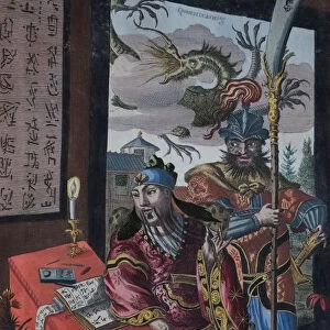 Gedenkwaerdig bedryf in het Keizerrijk van Taising of Sina by Olfert Dapper, 1670