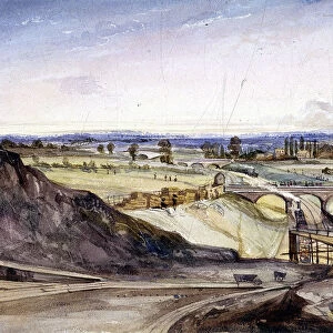 General view of Hampstead, London, 1837. Artist: Edmund Marks