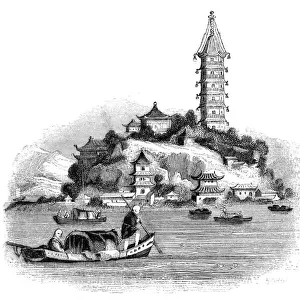 Golden Island, China, 1847. Artist: Palmer