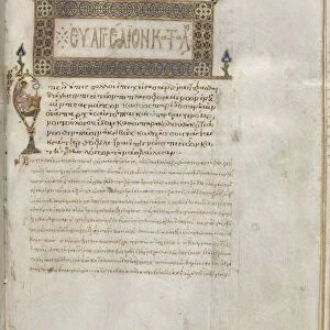 Gospel Book with Commentaries: Portrait of Luke, c. 1000-1100. Creator: Unknown