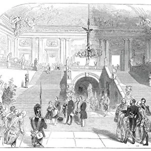 The Grand Staircase, in the Palace at Wurzburg, 1845. Creator: Unknown