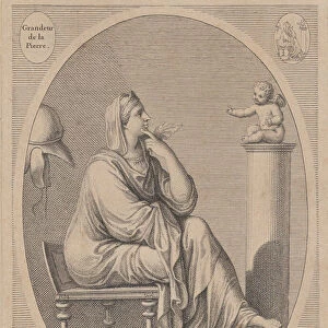 Grandeur de la pierre, after Eliz. Cheron, 1665-1728. Creator: Charles-Louis Simonneau