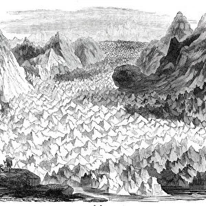 The great glacier of Lauteraar, 1844. Creator: Unknown