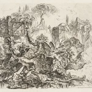 Groteschi: Ruins with Serpents, ca. 1745-50. Creator: Giovanni Battista Piranesi (Italian