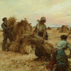 The Harvesters, 1888 / 89. Creator: Leon-Augustin Lhermitte