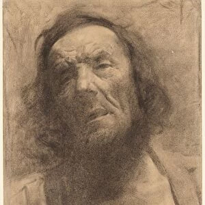 Head of a Man, 1884. Creator: Frederick William MacMonnies (American, 1863-1937)
