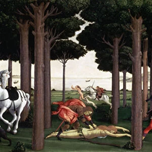 The History of Nastagio degli honesty (Table II) by Sandro Botticelli