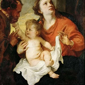 The Holy Family, ca 1627. Creator: Dyck, Sir Anthony van (1599-1641)