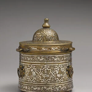 Inkwell with Zodiac Signs, probably Iran, early 13th century. Creator: Unknown