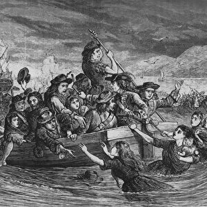 Irish Troops Leaving Limerick, 1692, (c1880)