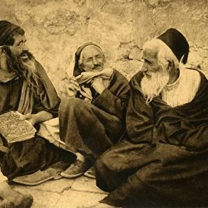 Jerusalem - Jews at the Wailing Wall, c1918-c1939. Creator: Unknown