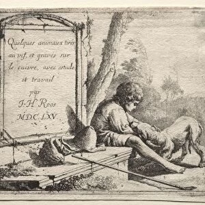 Johann Heinrich Roos Shepherding (series), 1665. Creator: Johann Heinrich Roos (German, 1631-1685)