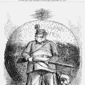 John Bull guards his Pudding, 1859