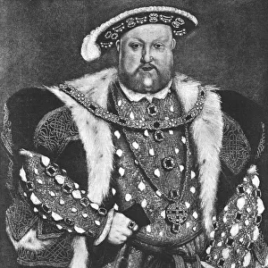"King Henry VIII. ";from the picture by Hans Holbein c. 1550, 1890. Creator: Unknown