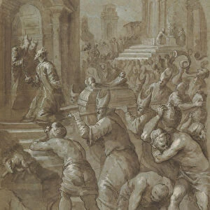 King Solomon Beholds the Ark of the Covenant Being Brought to the Temple, 1604