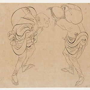 Laborers, late 18th-early 19th century. Creator: Hokusai