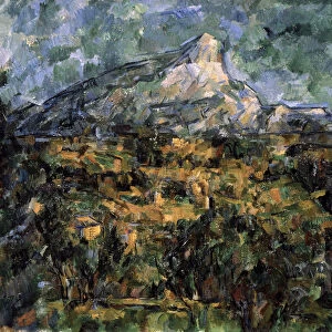 Landscape in Aix (Mont Sainte-Victoire), c1906. Artist: Paul Cezanne