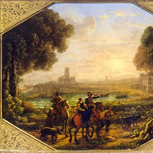 Landscape with the Port of Santa Marinella. Artist: Lorrain, Claude (1600-1682)