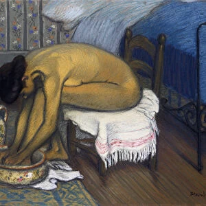 Le bain, 1902. Artist: Steinlen, Theophile Alexandre (1859-1923)