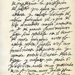 Letter from Philip II of Spain to Pope Gregory XIII, 8th November 1579. Artist: King Philip II