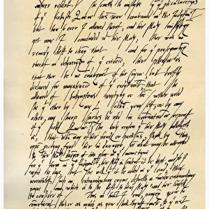 Letter from William Cecil to Sir Christopher Hatton, 12th September 1586. Artist: Sir William Cecil, 1st Baron Burghley