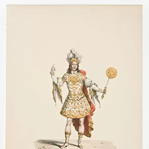 Louis XIV as Apollo in the ballet Noces de Thetis et Pelee in 1654. Artist: Anonymous