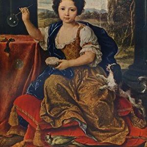 Louise Marie Anne de Bourbon, (1674-1681), illegitimate daughter of Louis XIV, c1680, (1911). Artist: Pierre Mignard