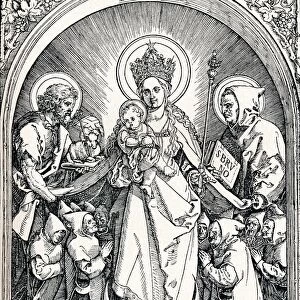 The Madonna with the Carthusian Friars, St John the Baptist and St Bruno, 1515 (1906). Artist: Albrecht Durer