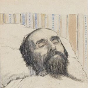 Malevich on his Deathbed. Artist: Klyun, Ivan Vassilyevich (1873-1942)