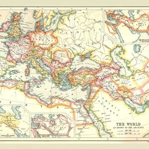 Map of the Ancient World, (1902). Creator: Unknown