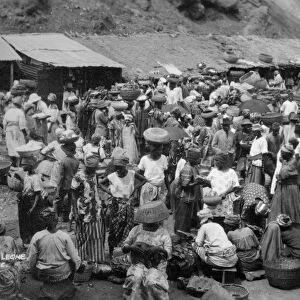 Market scene, Sierra Leone, 20th century