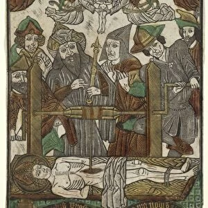 The Martyrdom of St. Erasmus, c. 1480. Creator: Master of the Bergwolken (German)