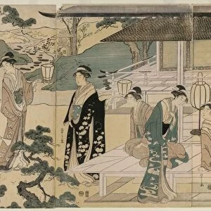 The Matsukaze Chapter of the Tale of Genji (from the series The Tale of Genji…, c