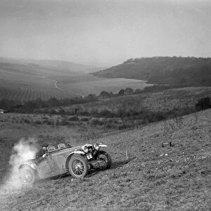 MG J2 competing in the London Motor Club Coventry Cup Trial, Knatts Hill, Kent, 1938