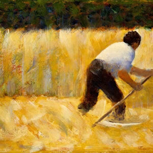 The Mower, 1881-82. Creator: Georges-Pierre Seurat