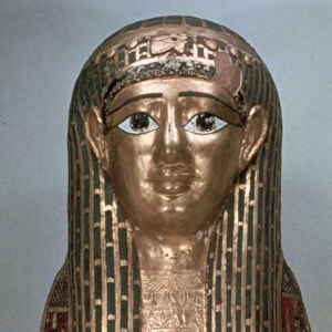 Mummy mask of a lady, late period, 1085-332 BC