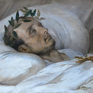 Napoleon on his deathbed, May 5, 1821, 1821. Creator: Vernet, Horace (1789-1863)