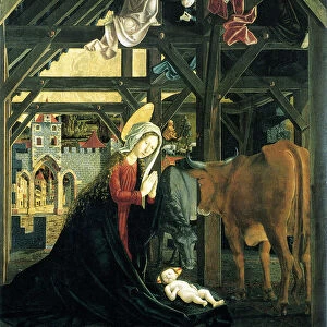 Nativity (Altarpiece of the Church of St. Wolfgang im Salzkammergut), 1481. Artist: Pacher, Michael (ca 1435-1498)