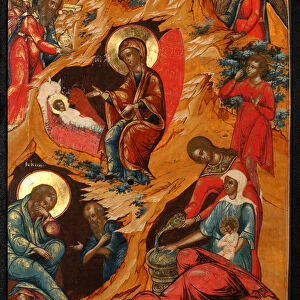 The Nativity of Christ, 18th century. Artist: Russian icon