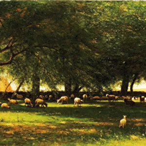 Noon in the Orchard, 1900. Creator: Worthington Whittredge