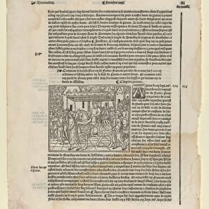 Page from La Mer de Histoires, 1536. 1536. Creator: Anon