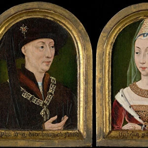 Philip the Good, Duke of Burgundy; Isabelle of Bourbon (?), c. 1520 / 30. Creator: Unknown