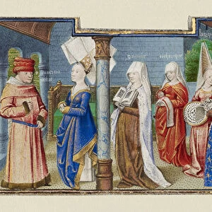 Philosophy Presenting the Seven Liberal Arts to Boethius, ca 1465. Artist: Coetivy Master (active c. 1450-1485)
