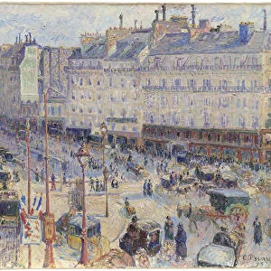 The Place du Havre, Paris, 1893. Creator: Camille Pissarro