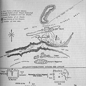 Plan of the Battle of Tamai, (March 13, 1884), c1881-85