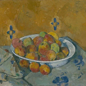 The Plate of Apples, c. 1877. Creator: Paul Cezanne