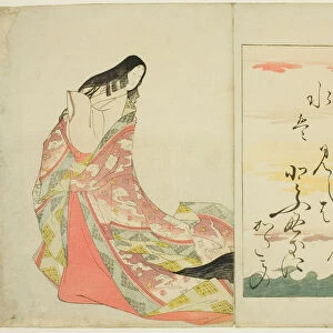 The Poetess Michitsuna no Haha, from the series "The Thirty-six Immortal... Edo period, 1801. Creator: Hosoda Eishi. The Poetess Michitsuna no Haha, from the series "The Thirty-six Immortal... Edo period, 1801. Creator: Hosoda Eishi